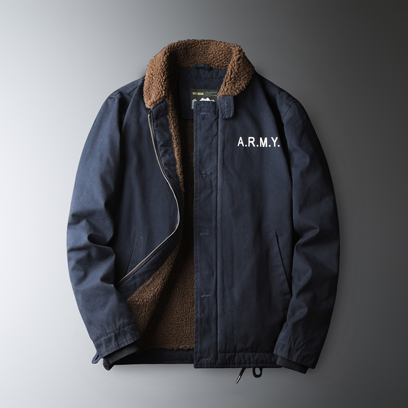 メンズフリース暖かい冬のミリタリーコートボンバージャケット男 - Quality Winter Clothing Bomber Jacket のレビューと価格