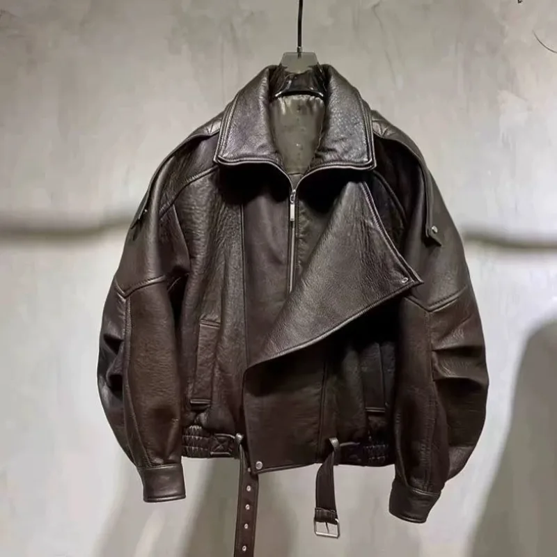 高品質ボンバージャケット女性の高級 PU モトバイカーレザー - Quality Winter Clothing Bomber Jacket のレビューと価格