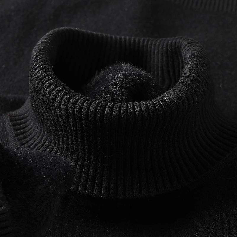 スウェットウェアメンズ抗ピリング高品質ニットタートルネックセ - Quality Winter Clothing のレビューと価格