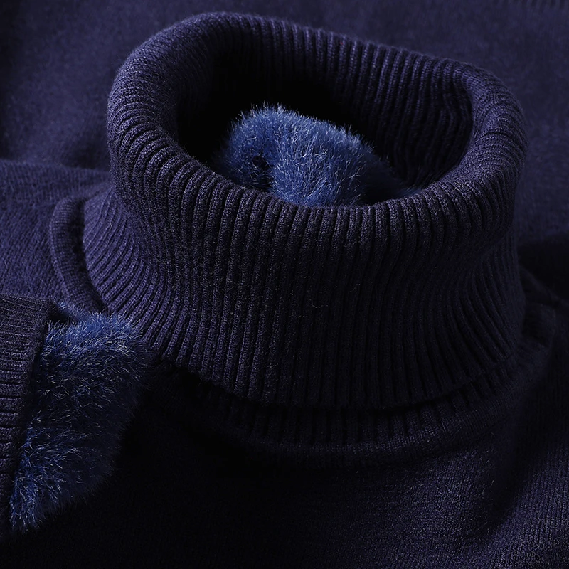 スウェットウェアメンズ抗ピリング高品質ニットタートルネックセ - Quality Winter Clothing のレビューと価格